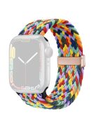 For Apple Watch Series 10 42mm / 9 8 7 41mm / SE (2023) SE (2022) SE 6 5 4 40mm / 3 2 1 38mm Nylon Strap Replacement - W-Shape Colorful