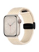 For Apple Watch Series 10 42mm / 9 8 7 41mm / SE (2023) SE (2022) SE 6 5 4 40mm / 3 2 1 38mm Nylon Watch Band Magnetic Strap - Starlight