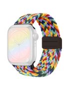 For Apple Watch Series 10 42mm / 9 8 7 41mm / SE (2023) SE (2022) SE 6 5 4 40mm / 3 2 1 38mm Nylon Watch Band Magnetic Strap - W Multi-Color