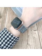 For Apple Watch Series 10 42mm / 9 8 7 41mm / SE (2023) SE (2022) SE 6 5 4 40mm / 3 2 1 38mm Nylon Watch Strap - Mini Grids