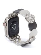 For Apple Watch Series 10 42mm / 9 8 7 41mm / SE (2023) SE (2022) SE 6 5 4 40mm / 3 2 1 38mm Round Pieces Zinc Alloy Strap