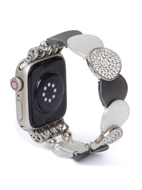 For Apple Watch Series 10 42mm / 9 8 7 41mm / SE (2023) SE (2022) SE 6 5 4 40mm / 3 2 1 38mm Round Pieces Zinc Alloy Strap