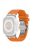 For Apple Watch Series 10 42mm / 9 8 7 41mm / SE (2023) SE (2022) SE 6 5 4 40mm / 3 2 1 38mm Silicone Band Butterfly Buckle Watch Strap - Orange