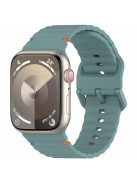 For Apple Watch Series 10 42mm / 9 8 7 41mm / SE (2023) SE (2022) SE 6 5 4 40mm / 3 2 1 38mm Silicone Watch Band - Green