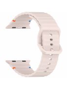 For Apple Watch Series 10 42mm / 9 8 7 41mm / SE (2023) SE (2022) SE 6 5 4 40mm / 3 2 1 38mm Silicone Watch Band - Pink