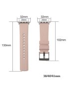 For Apple Watch Series 10 42mm / 9 8 7 41mm / SE (2023) SE (2022) SE 6 5 4 40mm / 3 2 1 38mm Silicone Watch Band - Pink