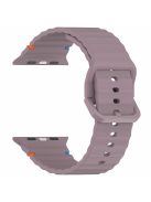 For Apple Watch Series 10 42mm / 9 8 7 41mm / SE (2023) SE (2022) SE 6 5 4 40mm / 3 2 1 38mm Silicone Watch Band - Purple