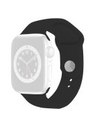 For Apple Watch Series 10 42mm / 9 8 7 41mm / SE (2023) SE (2022) SE 6 5 4 40mm / 3 2 1 38mm Silicone Watch Band Woven Texture - Black