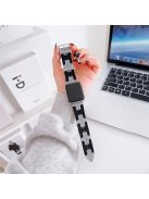 For Apple Watch Series 10 42mm / 9 8 7 41mm / SE (2023) SE (2022) SE 6 5 4 40mm / 3 2 1 38mm Silicone Watch Strap - Black / Grey