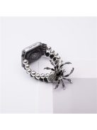 For Apple Watch Series 10 42mm / 9 8 7 41mm / SE (2023) SE (2022) SE 6 5 4 40mm / 3 2 1 38mm Spider Beads Strap Bracelet - Silver