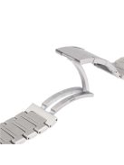 For Apple Watch Series 10 42mm / 9 8 7 41mm / SE (2023) SE (2022) SE 6 5 4 40mm / 3 2 1 38mm Stainless Steel Band Folding Buckle - Silver