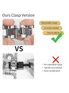 For Apple Watch Series 10 42mm / 9 8 7 41mm / SE (2023) SE (2022) SE 6 5 4 40mm / 3 2 1 38mm Stainless Steel Bracelet Strap - Silver