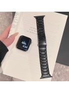 For Apple Watch Series 10 42mm / 9 8 7 41mm / SE (2023) SE (2022) SE 6 5 4 40mm / 3 2 1 38mm Stainless Steel Grid Watch Strap - Black