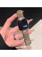 For Apple Watch Series 10 42mm / 9 8 7 41mm / SE (2023) SE (2022) SE 6 5 4 40mm / 3 2 1 38mm Stainless Steel Grid Watch Strap - Rose Gold