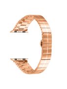 For Apple Watch Series 10 42mm / 9 8 7 41mm / SE (2023) SE (2022) SE 6 5 4 40mm / 3 2 1 38mm Stainless Steel Strap - Rose Gold