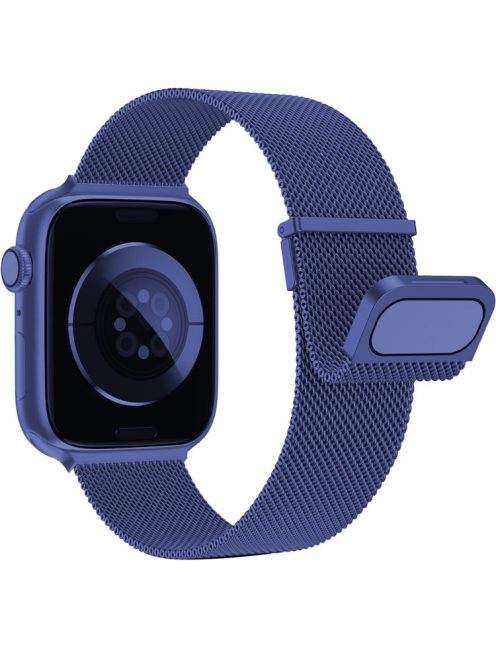 For Apple Watch Series 10 42mm / 9 8 7 41mm / SE (2023) SE (2022) SE 6 5 4 40mm / 3 2 1 38mm Stainless Steel Watch Strap - Blue