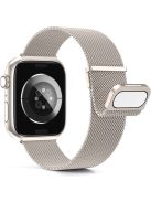 For Apple Watch Series 10 42mm / 9 8 7 41mm / SE (2023) SE (2022) SE 6 5 4 40mm / 3 2 1 38mm Stainless Steel Watch Strap - Starlight