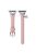 For Apple Watch Series 10 42mm / 9 8 7 41mm / SE (2023) SE (2022) SE 6 5 4 40mm / 3 2 1 38mm Strap with Saturn Pendant - Pink+Silver Buckle