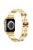 For Apple Watch Series 10 42mm / 9 8 7 41mm / SE (2023) SE (2022) SE 6 5 4 40mm / 3 2 1 38mm Stylish Rhinestones Decor Zinc Alloy Watch Band - Gold