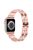 For Apple Watch Series 10 42mm / 9 8 7 41mm / SE (2023) SE (2022) SE 6 5 4 40mm / 3 2 1 38mm Stylish Rhinestones Decor Zinc Alloy Watch Band - Pink