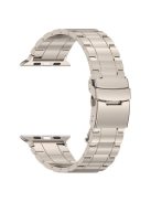 For Apple Watch Series 10 42mm / 9 8 7 41mm / SE (2023) SE (2022) SE 6 5 4 40mm / 3 2 1 38mm Titanium Steel Bracelet Straps - Titanium