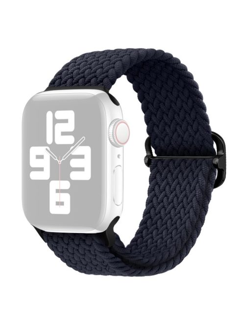 For Apple Watch Series 10 42mm / 9 8 7 41mm / SE (2023) SE (2022) SE 6 5 4 40mm / 3 2 1 38mm Watch Band Braided Nylon Strap - Charcoal