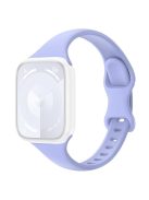 For Apple Watch Series 10 42mm / 9 8 7 41mm / SE (2023) SE (2022) SE 6 5 4 40mm / 3 2 1 38mm Watch Band Silicone Strap - Light Purple