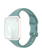 For Apple Watch Series 10 42mm / 9 8 7 41mm / SE (2023) SE (2022) SE 6 5 4 40mm / 3 2 1 38mm Watch Band Silicone Strap - Pine Green