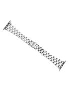 For Apple Watch Series 10 42mm / 9 8 7 41mm / SE (2023) SE (2022) SE 6 5 4 40mm / 3 2 1 38mm Watch Band Stainless Steel Strap - Silver