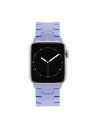 For Apple Watch Series 10 42mm / 9 8 7 41mm / SE (2023) SE (2022) SE 6 5 4 40mm / 3 2 1 38mm Watch Strap Replacement Silicone Band - Light Purple