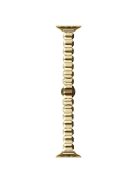 For Apple Watch Series 10 42mm / 9 8 7 41mm / SE (2023) SE (2022) SE 6 5 4 40mm / 3 2 1 38mm Watch Strap Zinc Alloy Band - Gold