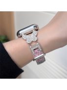 For Apple Watch Series 10 42mm / 9 8 7 41mm / SE (2023) SE (2022) SE 6 5 4 40mm / 3 2 1 38mm Woolen Fabric Watch Strap - Pink / Starlight