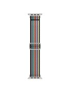 For Apple Watch Series 10 42mm / 9 8 7 41mm / SE (2023) SE (2022) SE 6 5 4 40mm / 3 2 1 38mm Woven Nylon Watch Strap Breathable Band - Rainbow