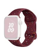 For Apple Watch Series 10 42mm / 9 8 7 41mm / SE (2023) SE (2022) SE 6 5 4 40mm / 3 2 1 38mm Wrist Strap Watch Band - Wine Red