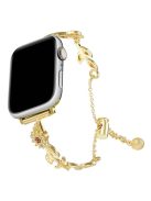 For Apple Watch Series 10 42mm / 9 8 7 41mm / SE (2023) SE (2022) SE 6 5 4 40mm / 3 2 1 38mm Zinc Alloy Watch Strap - Gold