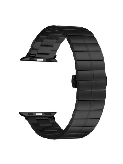 For Apple Watch Series 10 42mm / 9 8 7 41mm / Series 6 5 4 SE (2022) SE (2023) SE 40mm / Series 3 2 1 38mm Stainless Steel Strap - Black