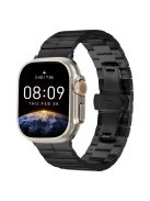 For Apple Watch Series 10 42mm / 9 8 7 41mm / Series 6 5 4 SE (2022) SE (2023) SE 40mm / Series 3 2 1 38mm Stainless Steel Strap - Black