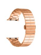 For Apple Watch Series 10 42mm / 9 8 7 41mm / Series 6 5 4 SE (2022) SE (2023) SE 40mm / Series 3 2 1 38mm Stainless Steel Strap - Rose Gold