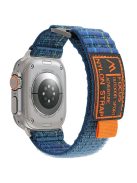 For Apple Watch Series 10 46mm  /  Ultra 2  /  Ultra 49mm  /  9 8 7 45mm  /  SE (2023) SE (2022) SE Nylon Loop Watch Strap - Dark Blue