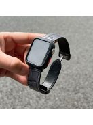 For Apple Watch Series 10 46mm / Ultra 2 / Ultra 49mm / 9 8 7 45mm / SE (2023) SE (2022) SE 6 5 4 44mm / 3 2 1 42mm Genuine Leather Watch Strap - Grey