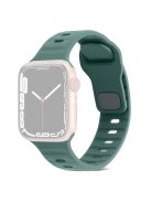 For Apple Watch Series 10 46mm / Ultra 2 / Ultra 49mm / 9 8 7 45mm / SE (2023) SE (2022) SE 6 5 4 44mm / 3 2 1 42mm Silicone Strap Replacement -  Green