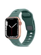 For Apple Watch Series 10 46mm / Ultra 2 / Ultra 49mm / 9 8 7 45mm / SE (2023) SE (2022) SE 6 5 4 44mm / 3 2 1 42mm Silicone Strap Replacement -  Green