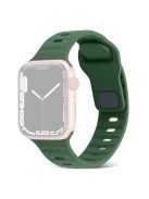 For Apple Watch Series 10 46mm / Ultra 2 / Ultra 49mm / 9 8 7 45mm / SE (2023) SE (2022) SE 6 5 4 44mm / 3 2 1 42mm Silicone Strap Replacement - Army Green