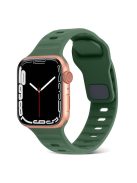 For Apple Watch Series 10 46mm / Ultra 2 / Ultra 49mm / 9 8 7 45mm / SE (2023) SE (2022) SE 6 5 4 44mm / 3 2 1 42mm Silicone Strap Replacement - Army Green