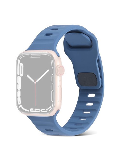 For Apple Watch Series 10 46mm / Ultra 2 / Ultra 49mm / 9 8 7 45mm / SE (2023) SE (2022) SE 6 5 4 44mm / 3 2 1 42mm Silicone Strap Replacement - Baby Blue