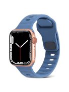 For Apple Watch Series 10 46mm / Ultra 2 / Ultra 49mm / 9 8 7 45mm / SE (2023) SE (2022) SE 6 5 4 44mm / 3 2 1 42mm Silicone Strap Replacement - Baby Blue