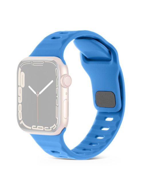 For Apple Watch Series 10 46mm / Ultra 2 / Ultra 49mm / 9 8 7 45mm / SE (2023) SE (2022) SE 6 5 4 44mm / 3 2 1 42mm Silicone Strap Replacement - Blue