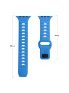 For Apple Watch Series 10 46mm / Ultra 2 / Ultra 49mm / 9 8 7 45mm / SE (2023) SE (2022) SE 6 5 4 44mm / 3 2 1 42mm Silicone Strap Replacement - Blue