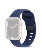 For Apple Watch Series 10 46mm / Ultra 2 / Ultra 49mm / 9 8 7 45mm / SE (2023) SE (2022) SE 6 5 4 44mm / 3 2 1 42mm Silicone Strap Replacement - Dark Blue