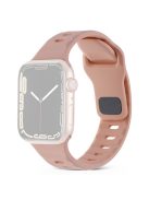 For Apple Watch Series 10 46mm / Ultra 2 / Ultra 49mm / 9 8 7 45mm / SE (2023) SE (2022) SE 6 5 4 44mm / 3 2 1 42mm Silicone Strap Replacement - Deep Pink